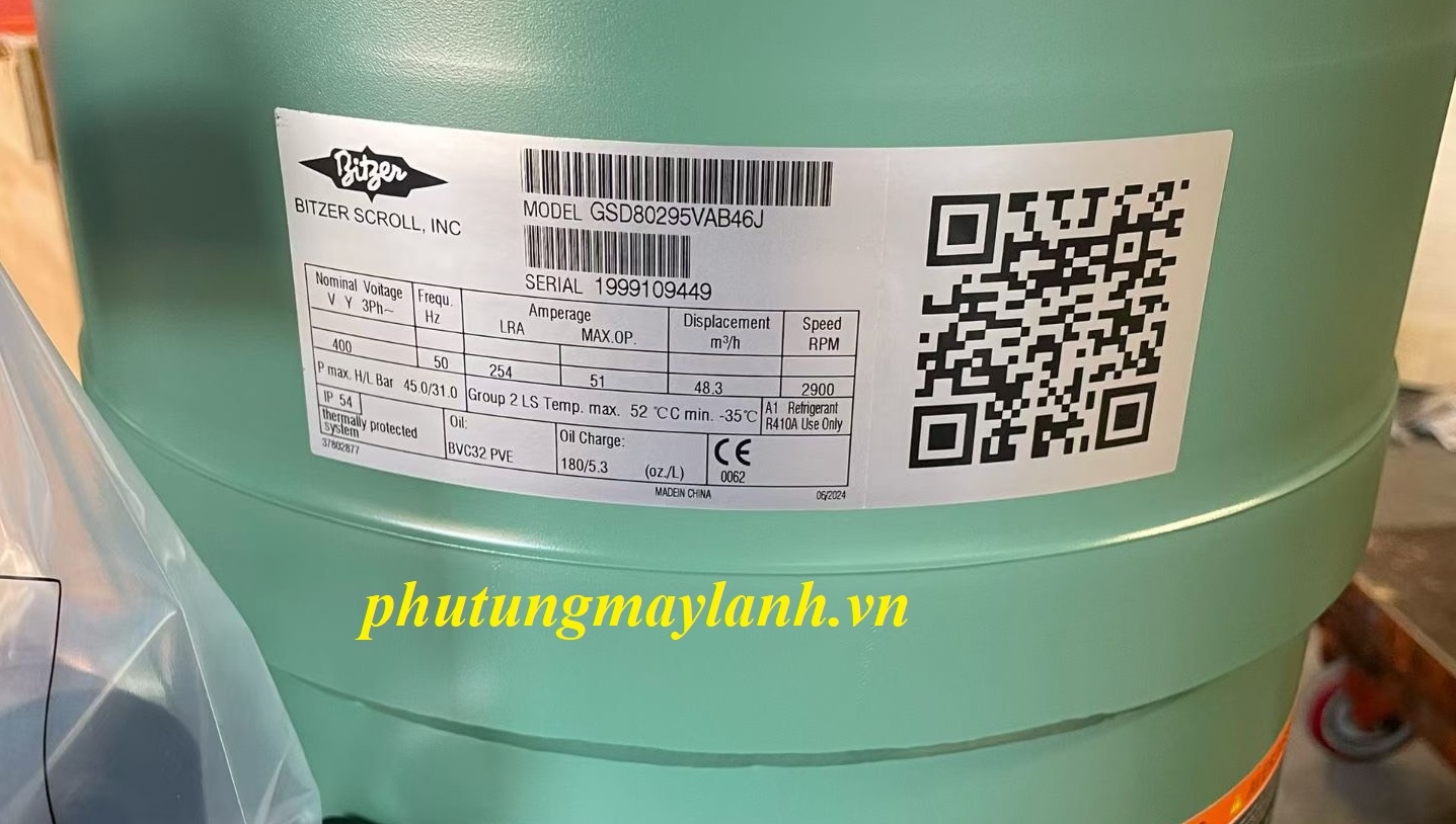 Máy nén GSD80295VAB46J  - Máy nén xoắn ốc Bitzer